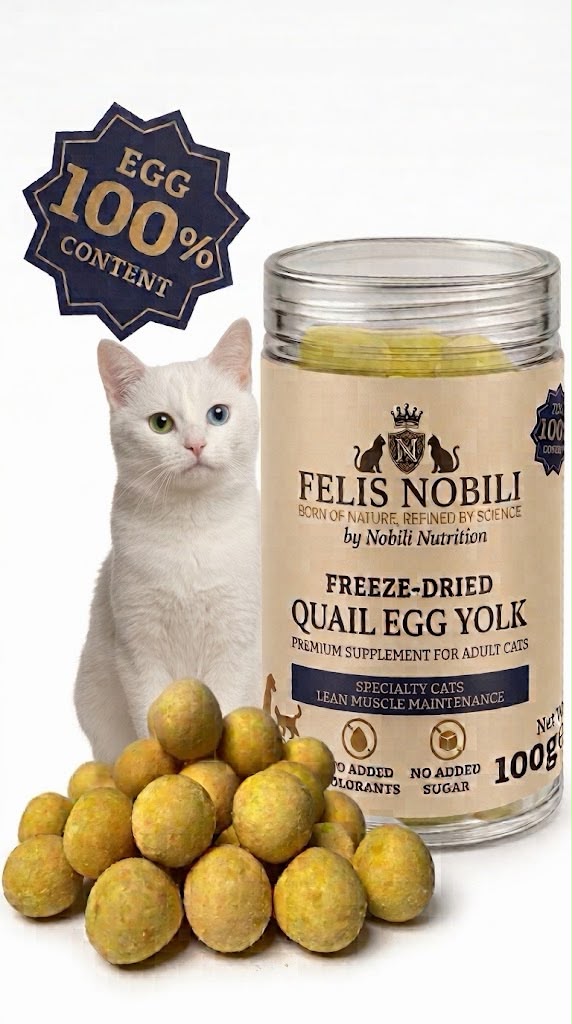 FELIS Nobili freeze-dried egg yolk for cats, natural protein and nutrient supplement for cats