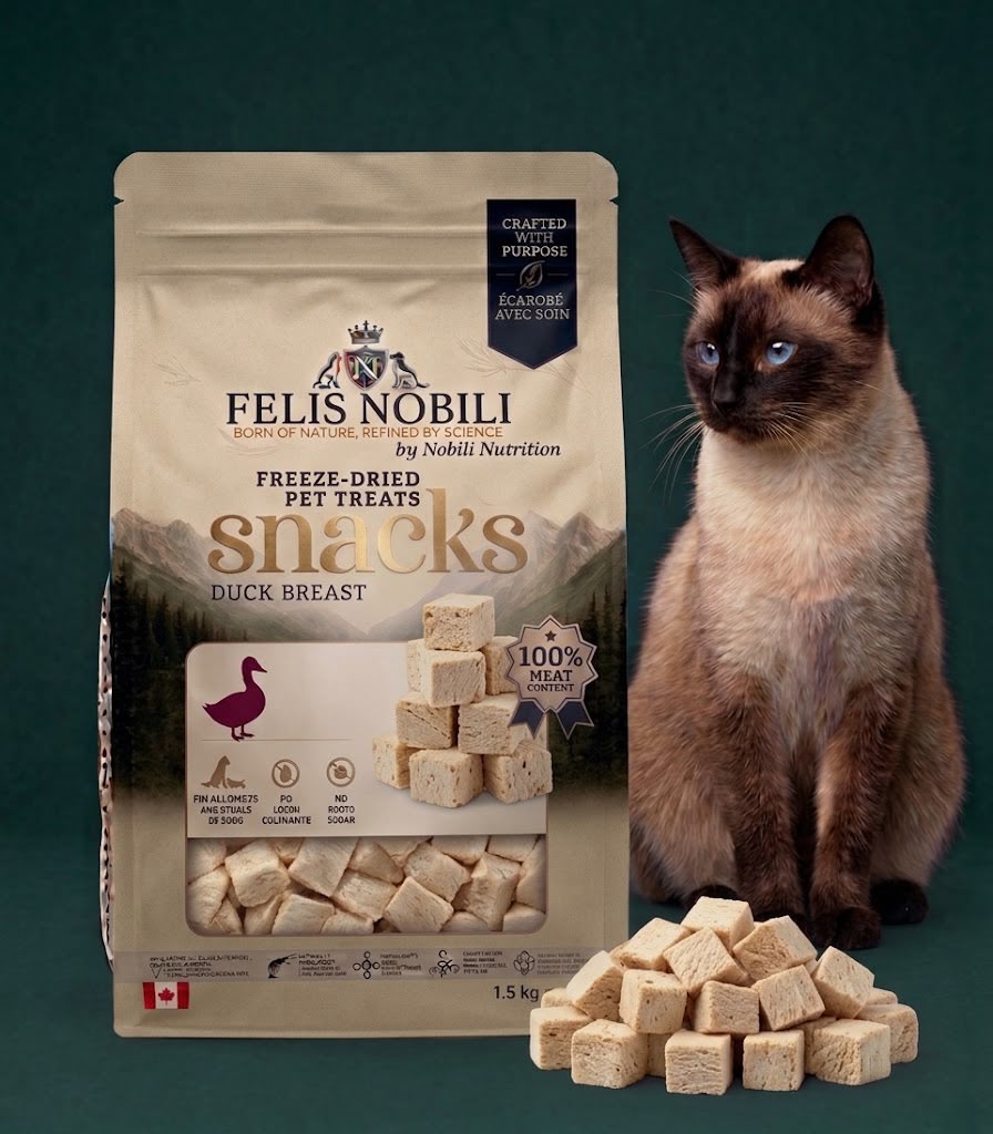 FELIS Nobili snacks for cats, premium freeze-dried single-ingredient cat treats