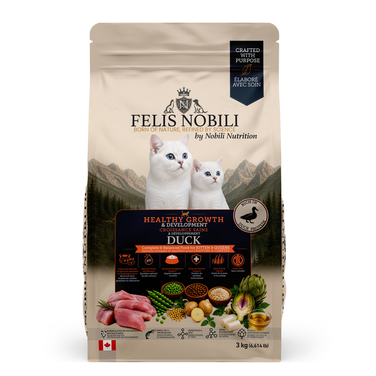 FELIS Nobili - Yavru Kediler ve Anne Kediler için Sağlıklı Büyüme ve Gelişim