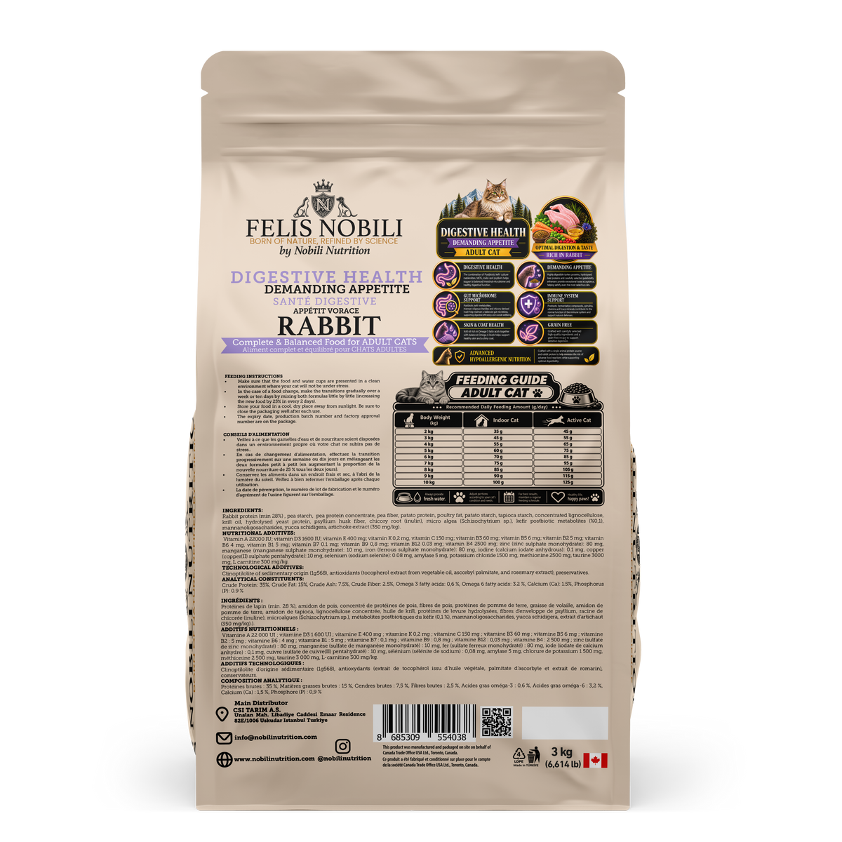 FELIS Nobili -Digestive Health & Demanding Appetite for Adult Cats