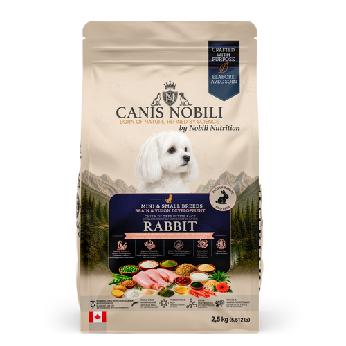 CANIS Nobili Brain & Vision Development, Junior Puppies Mini & Small Breeds, 2.5 kg bag, front
