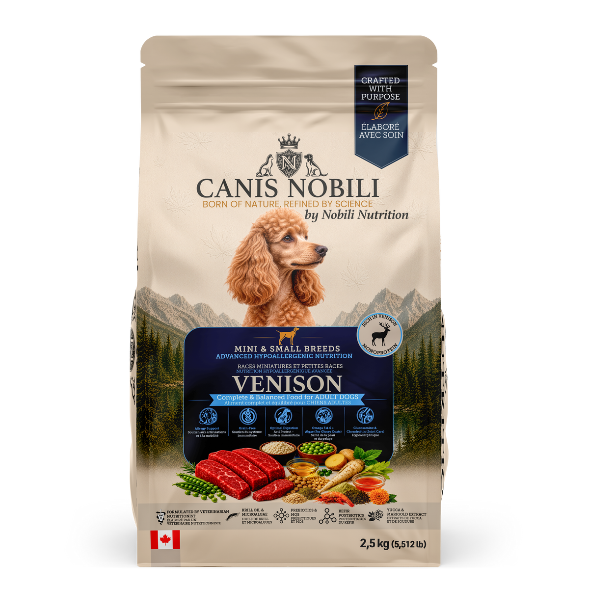 CANIS Nobili  - Advanced Hypoallergenic Nutrition for Adult Dogs-Mini & Small Breeds